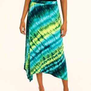 NWT Zac & Rachel sz medium tie dye asymmetrical skirt